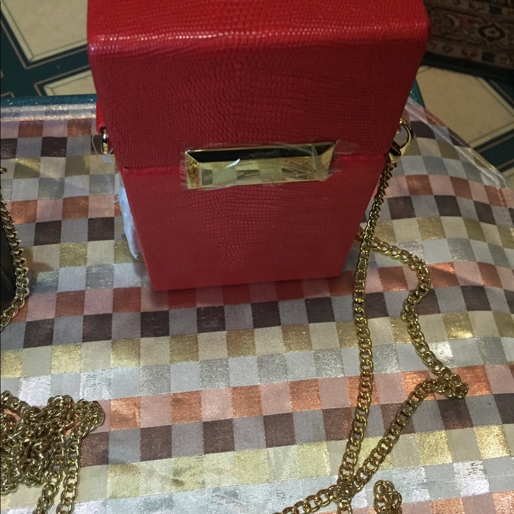 Genuine Embossed Leather Handbag NEW NEVER USED